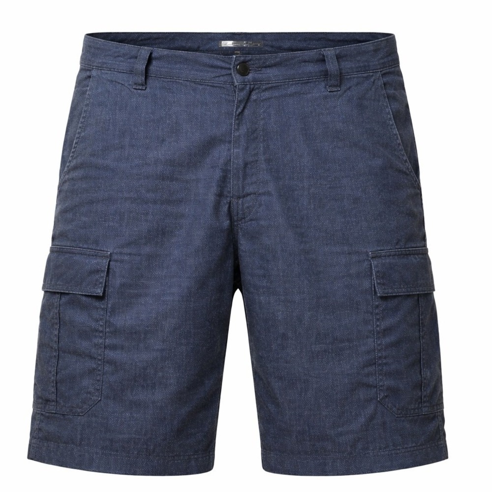 Lee‎ Cargo Shorts Mens 40 Navy Blue Textured Micro Dot 2185157 6-Pocket Utility